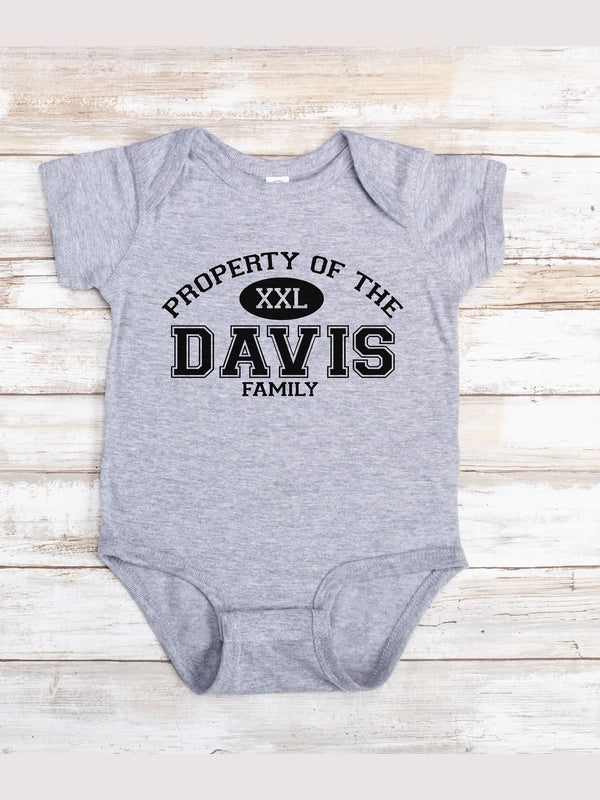 Property of Family : Printed Baby Bodysuits