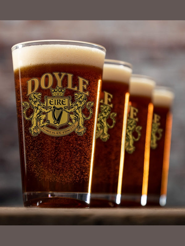 Irish Crest : Pint Glasses - Color Printed