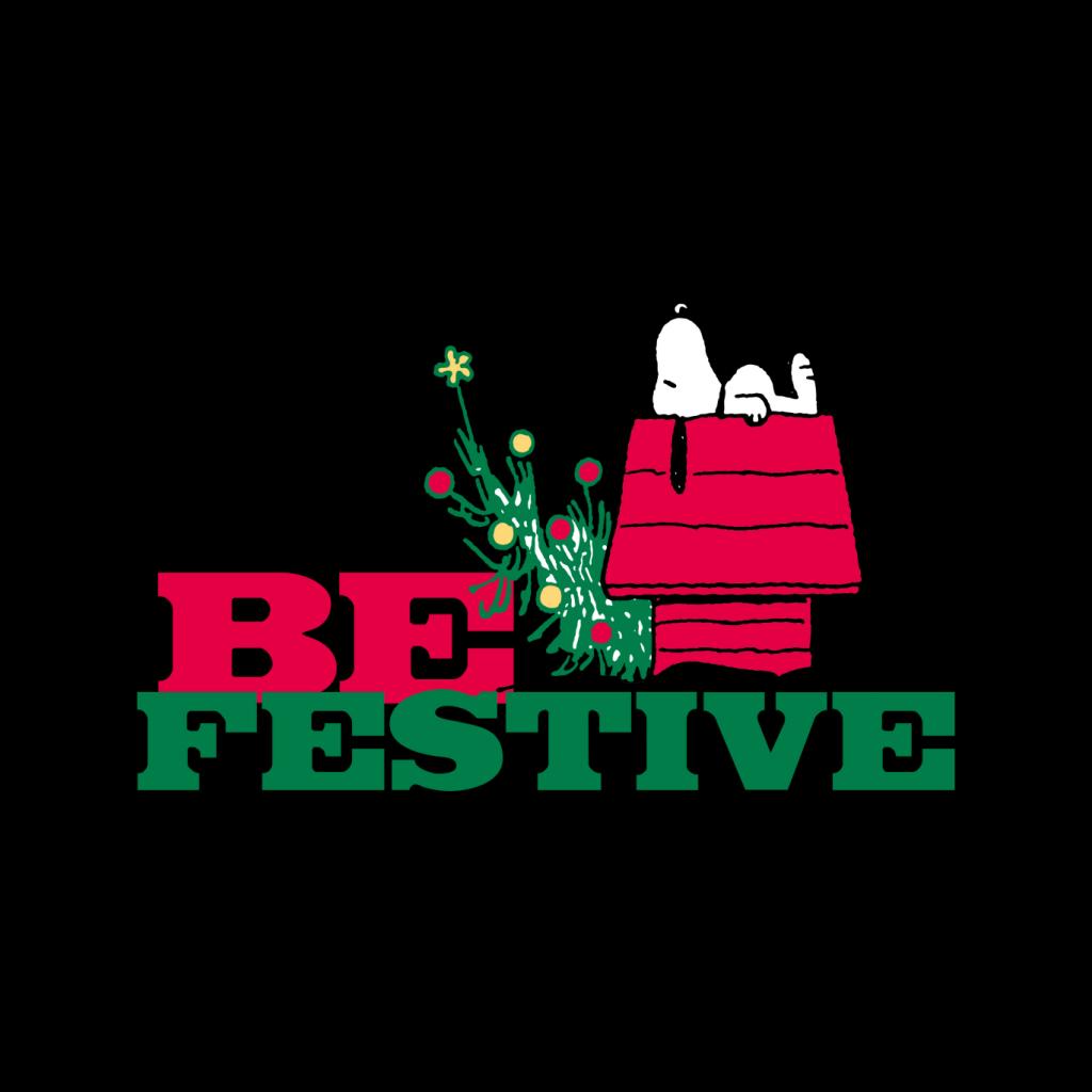 Peanuts Christmas Snoopy Kennel Be Festive Men's Sweatshirt product image 2