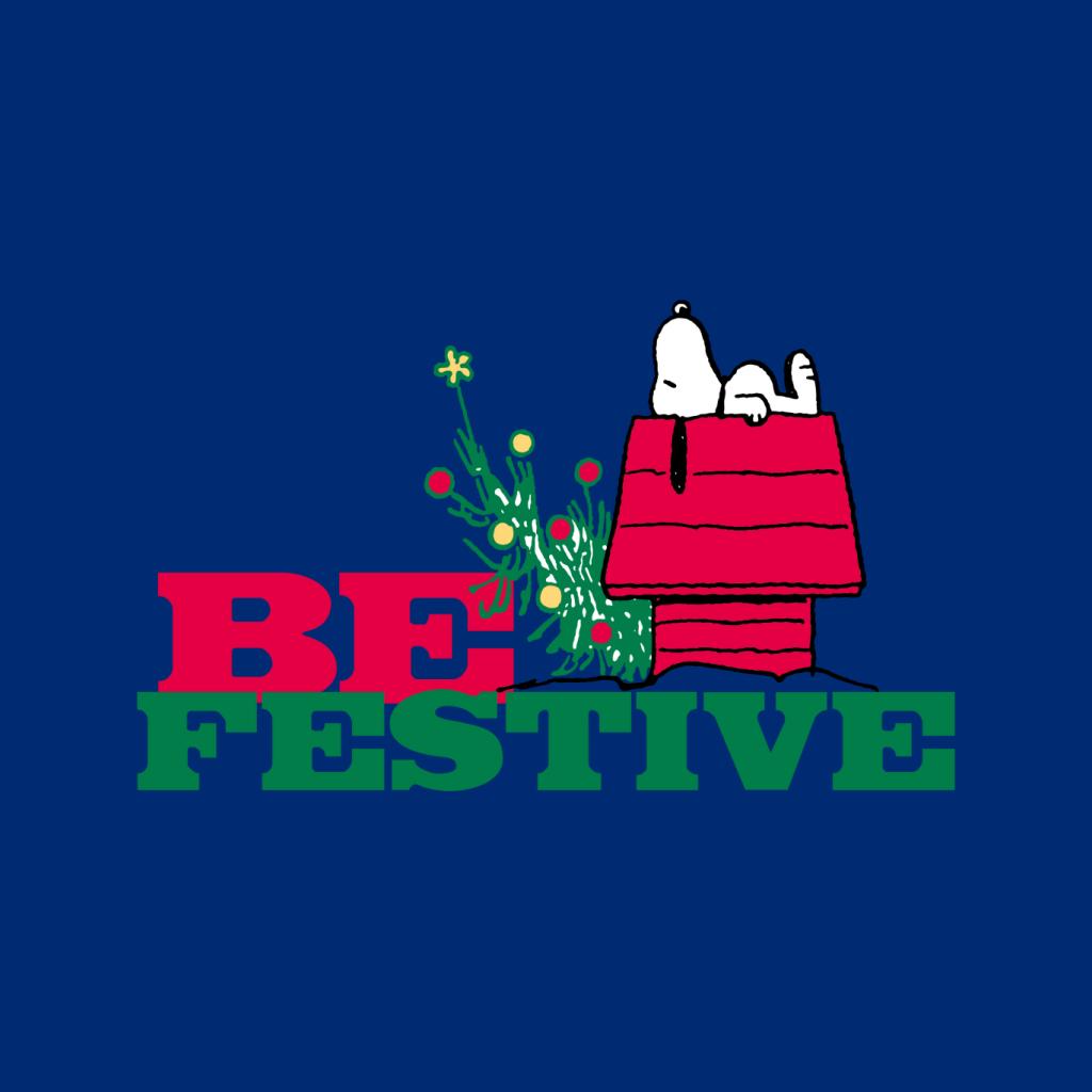 Peanuts Christmas Snoopy Kennel Be Festive Men's Sweatshirt product image 5