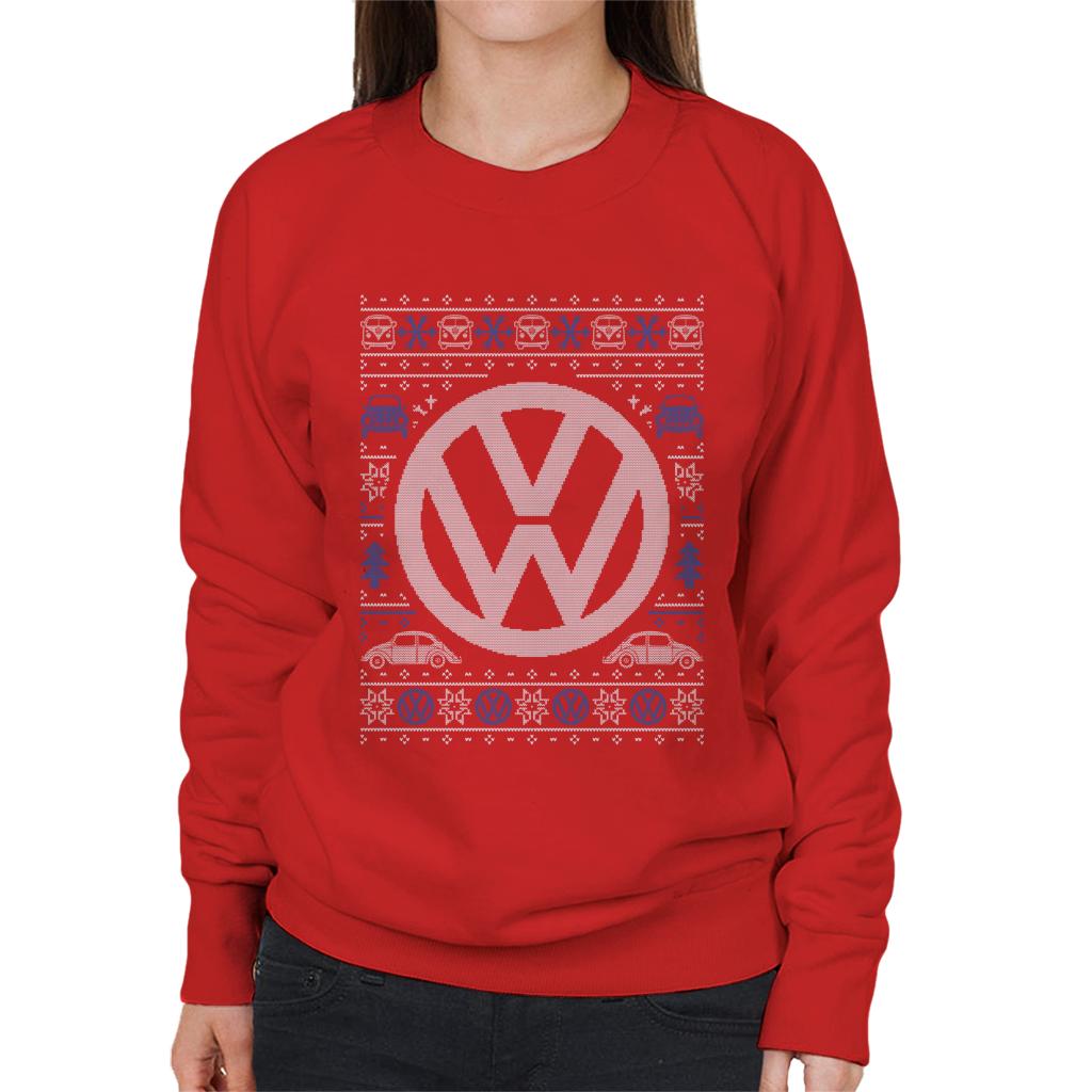 Volkswagen Christmas Festive Logo Women's Sweatshirt product image 6