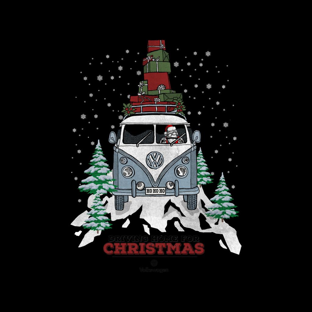 Official Volkswagen Christmas Camper Black Text Women's product image 2