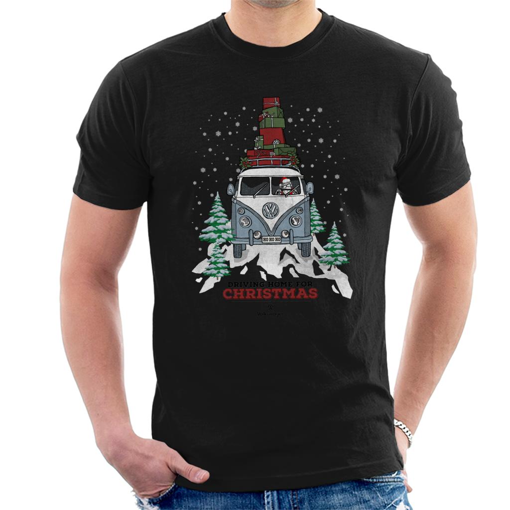 Official Volkswagen Christmas Camper Black Text Men's product image 1