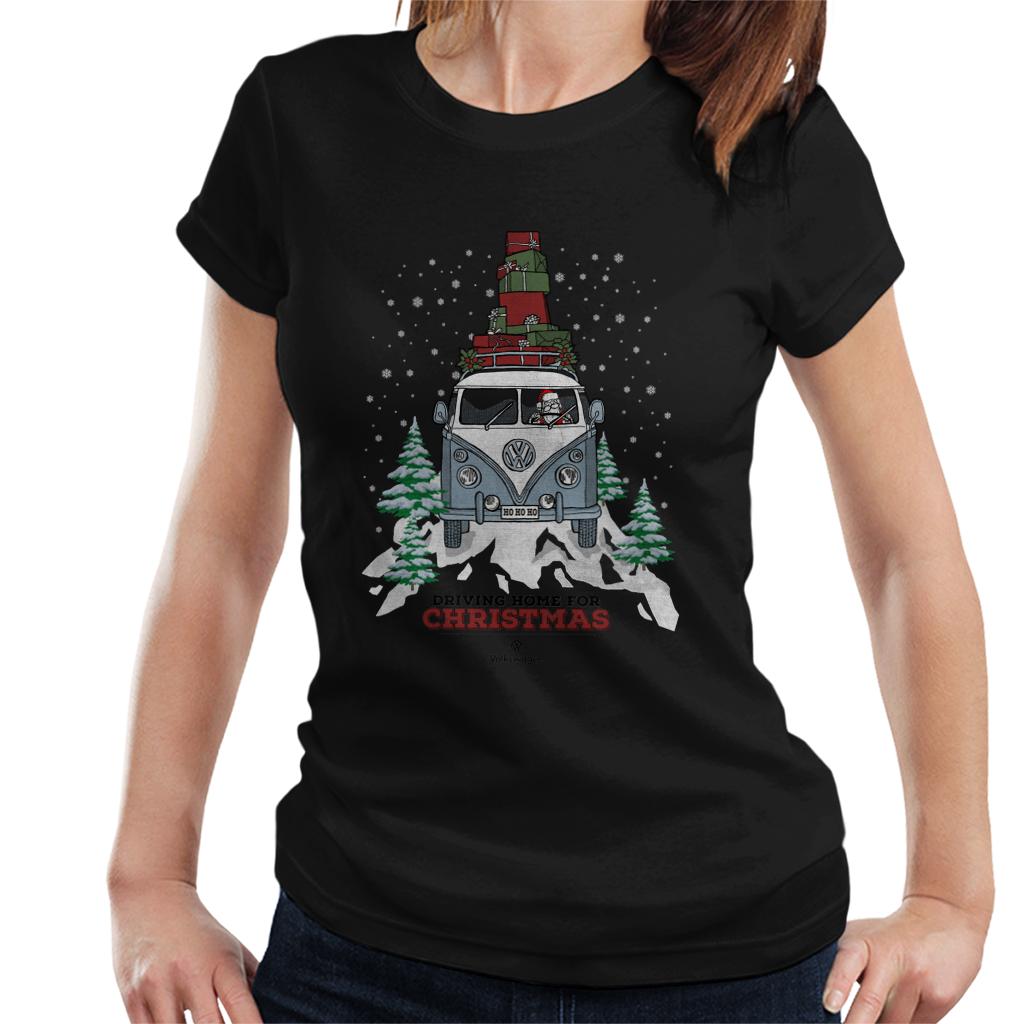 Official Volkswagen Christmas Camper Black Text Women's product image 1