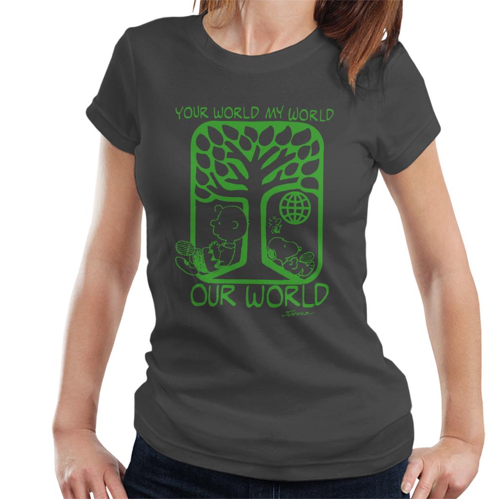 Peanuts Snoopy Your World My Our Women's T-Shirt product image 4