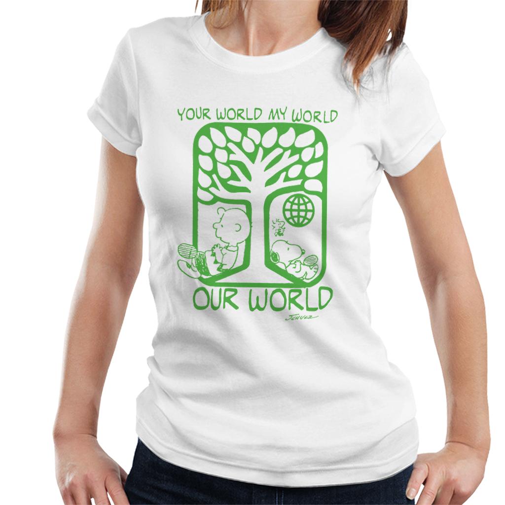 Peanuts Snoopy Your World My Our Women's T-Shirt product image 6