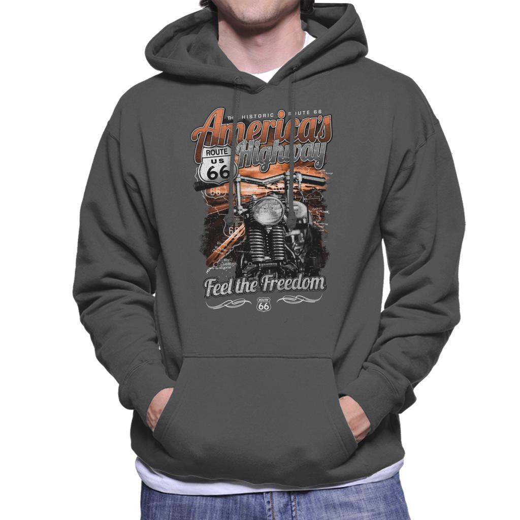 Route 66 America's Highway Men's Hooded Sweatshirt product image 1