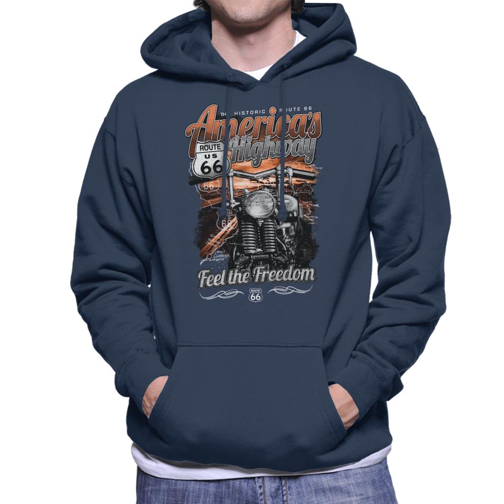 Route 66 America's Highway Men's Hooded Sweatshirt product image 4