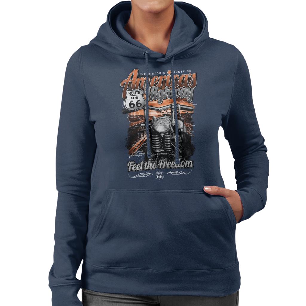 Route 66 America's Highway Women's Hooded Sweatshirt product image 4