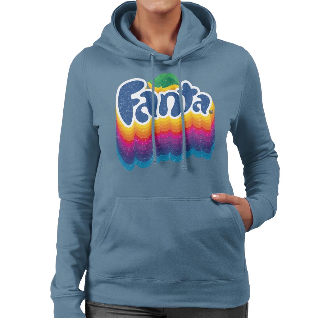 Fanta Rainbow Logo Women's Hooded Sweatshirt product image 4