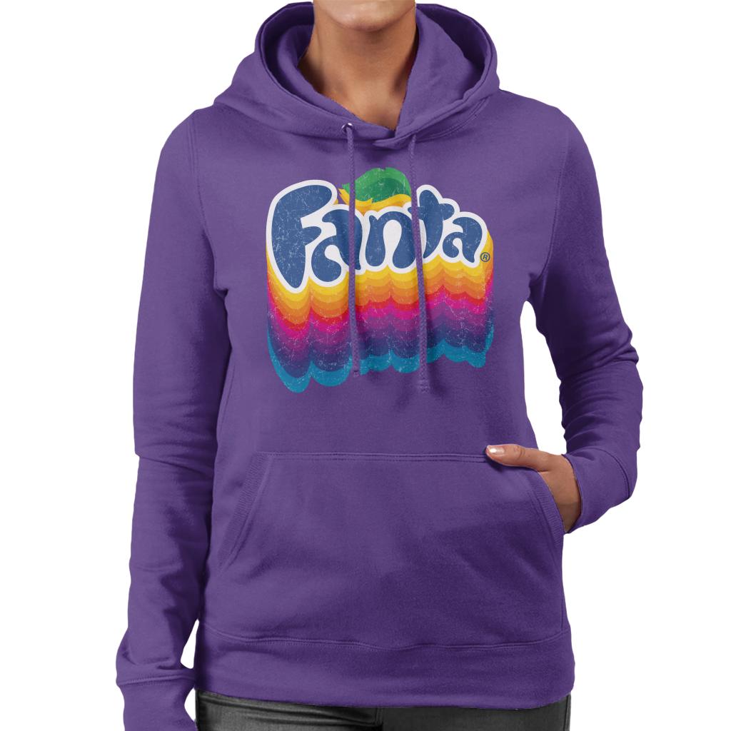 Fanta Rainbow Logo Women's Hooded Sweatshirt product image 6
