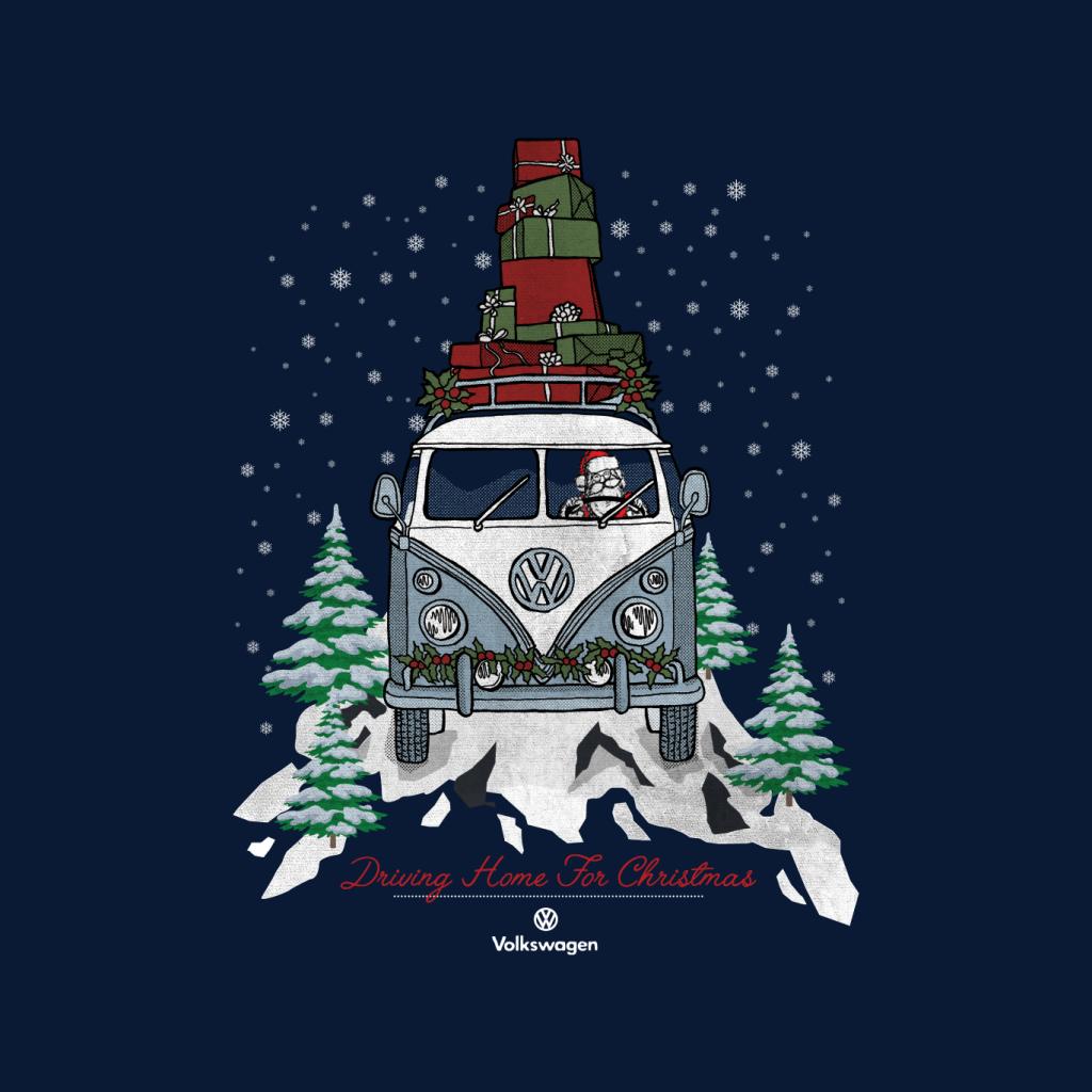 Volkswagen Driving Home Christmas Camper Women's Sweatshirt product image 2