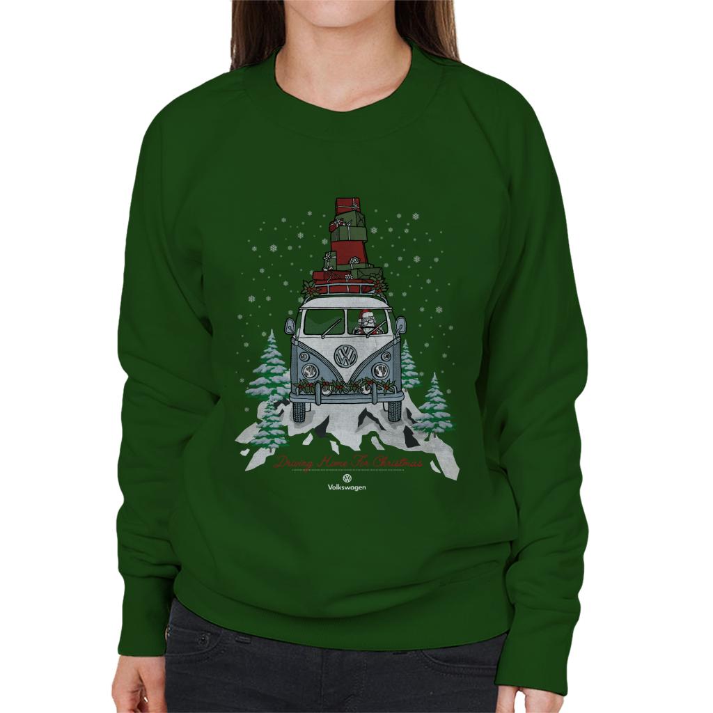Volkswagen Driving Home Christmas Camper Women's Sweatshirt product image 6