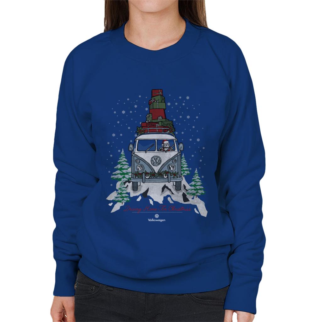Volkswagen Driving Home Christmas Camper Women's Sweatshirt product image 4