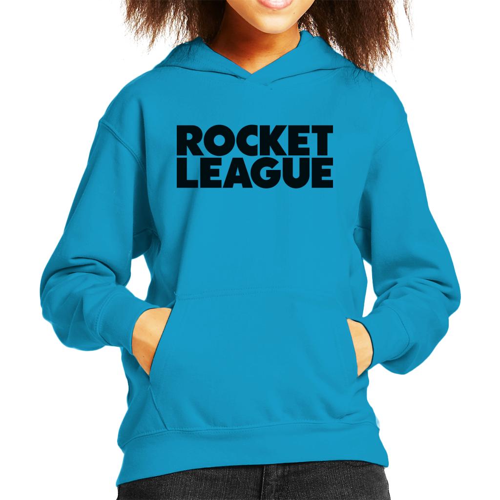 Rocket League Black Classic Logo Kid's Hooded Sweatshirt product image 4