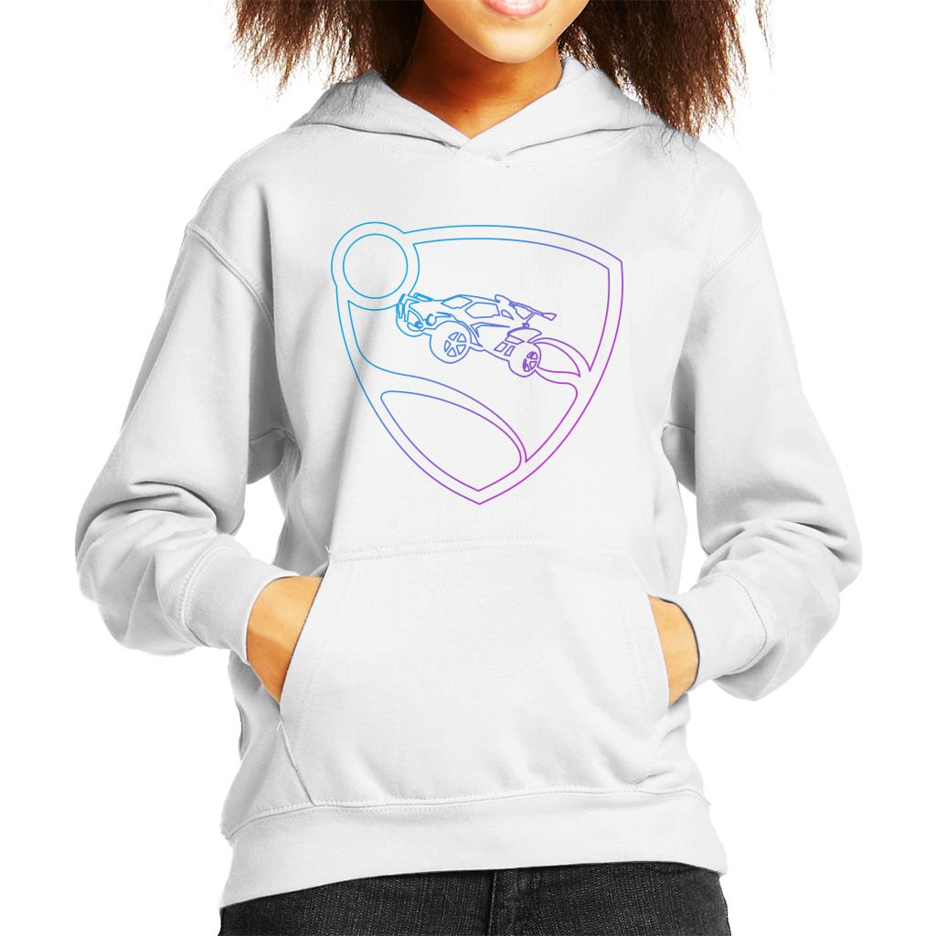Rocket League Glowing Shield Logo Kid's Hooded Sweatshirt product image 6
