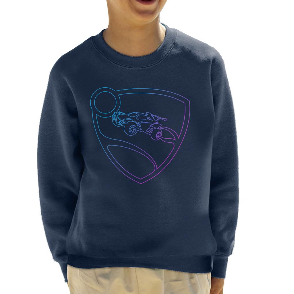 Rocket League Glowing Shield Logo Kid's Sweatshirt product image 4