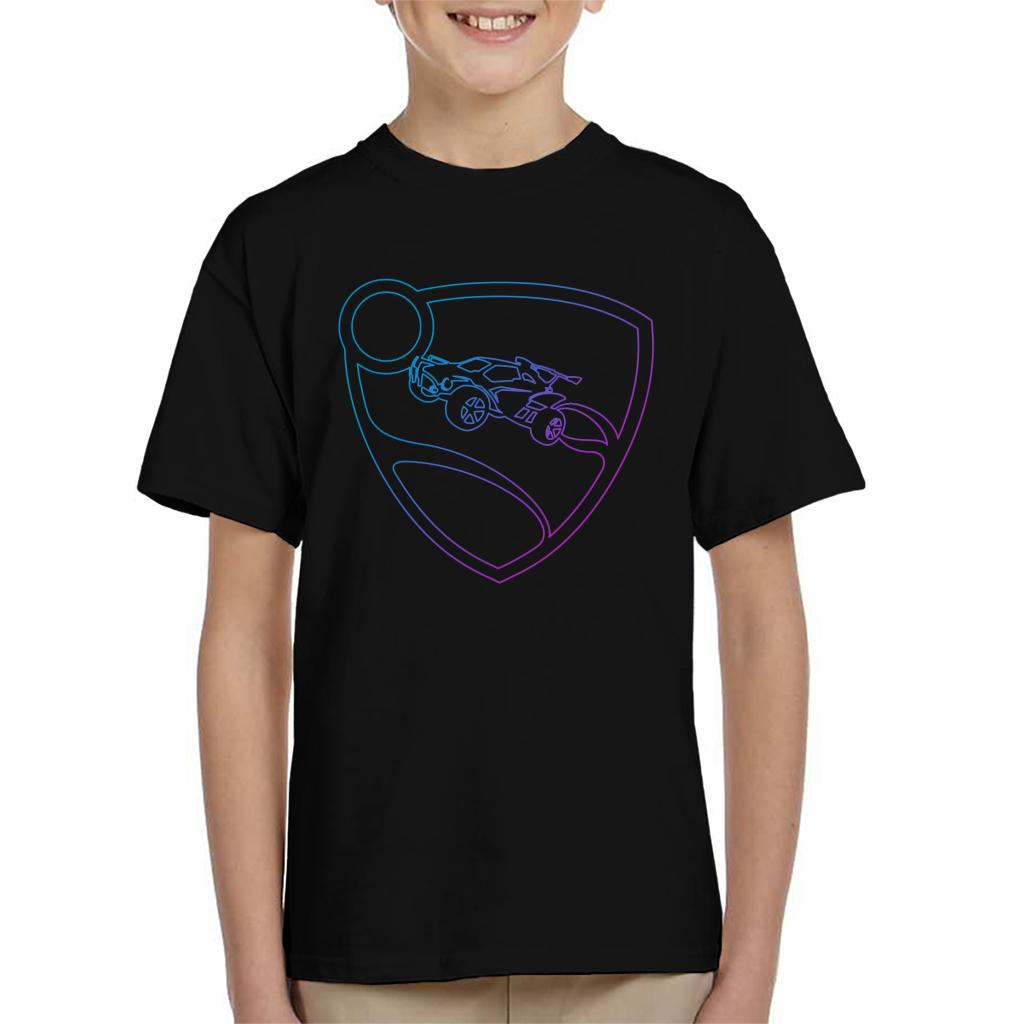 Rocket League Glowing Shield Logo Kid's T-Shirt product image 1