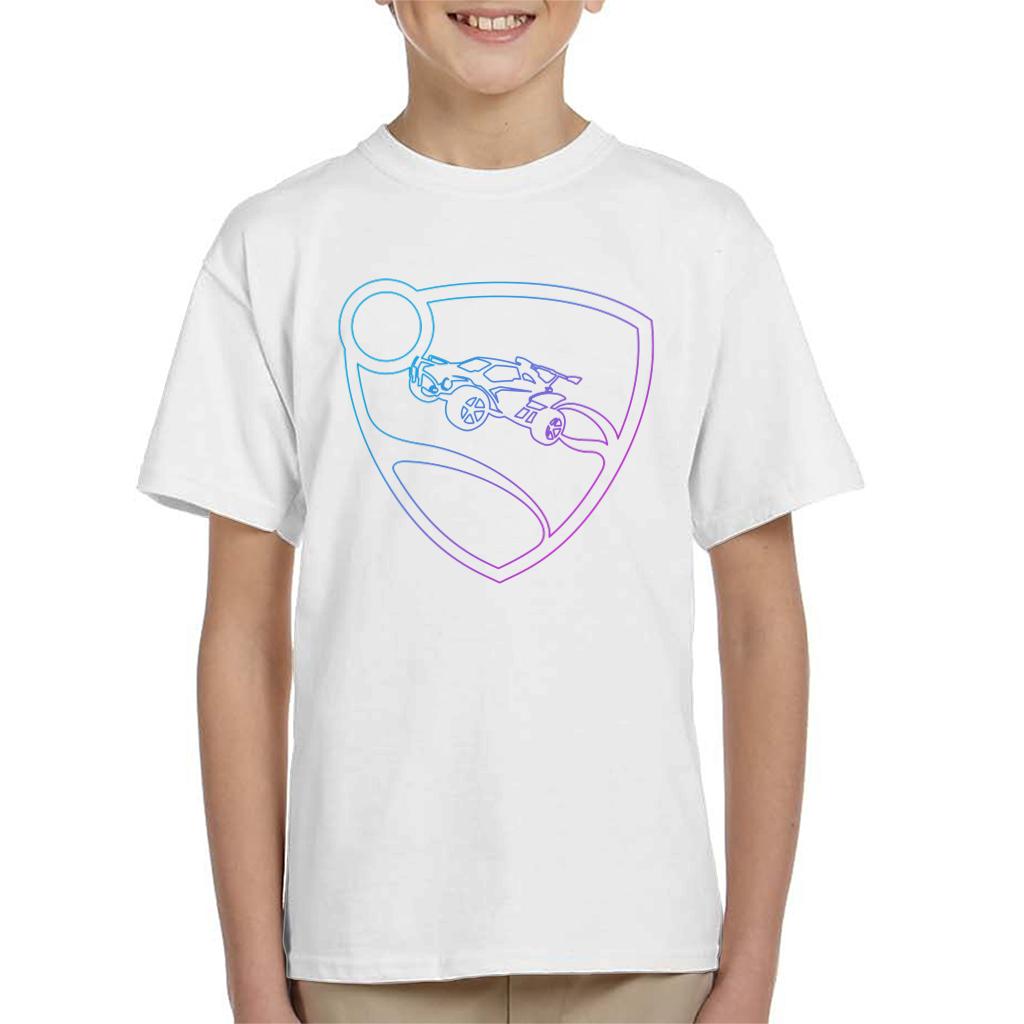 Rocket League Glowing Shield Logo Kid's T-Shirt product image 4