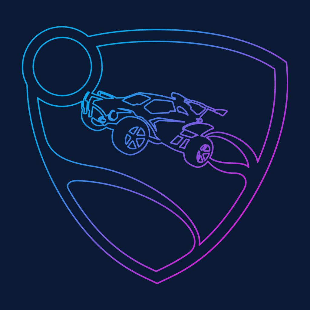 Rocket League Glowing Shield Logo Kid's T-Shirt product image 7