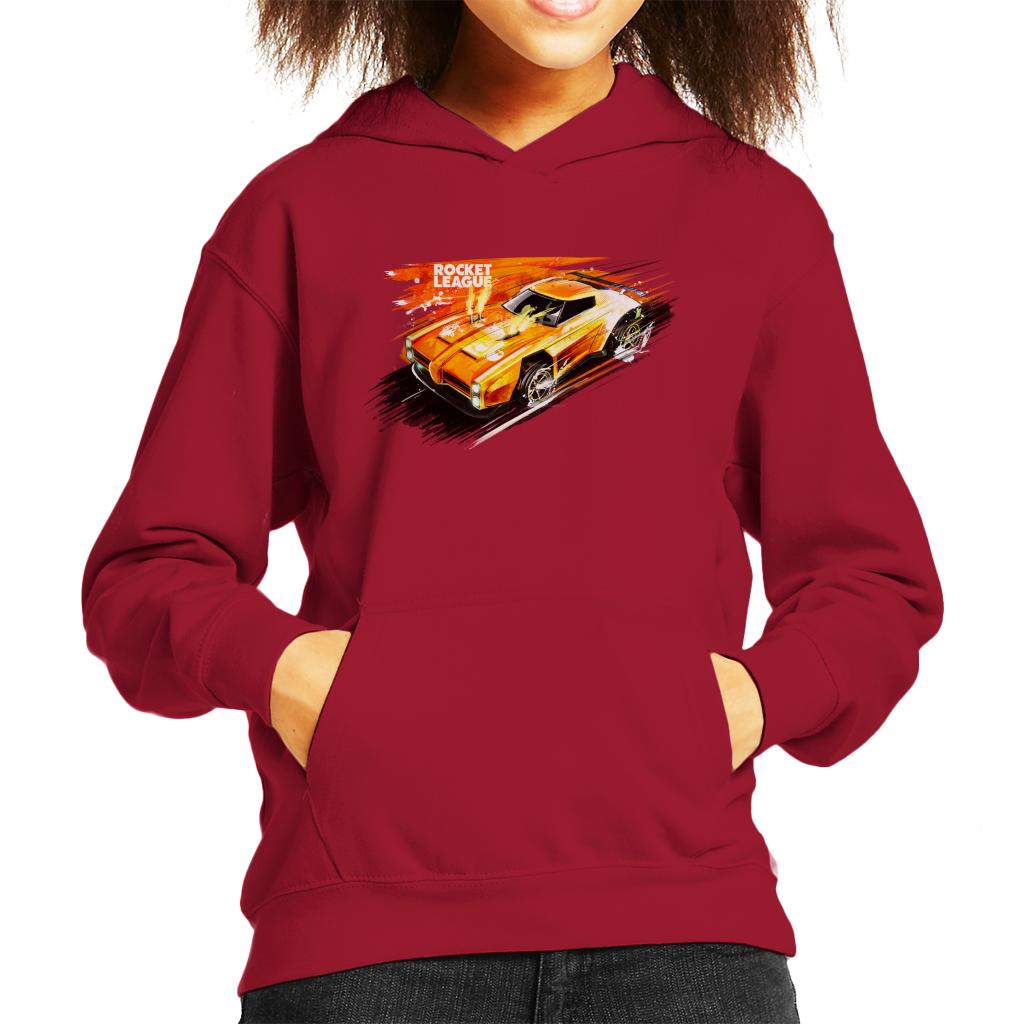 Rocket League Dominus Fire Kid's Hooded Sweatshirt product image 4