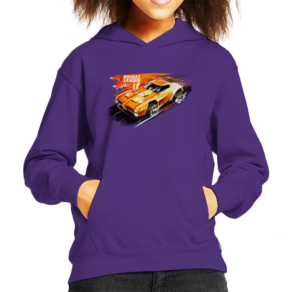 Rocket League Dominus Fire Kid's Hooded Sweatshirt product image 6