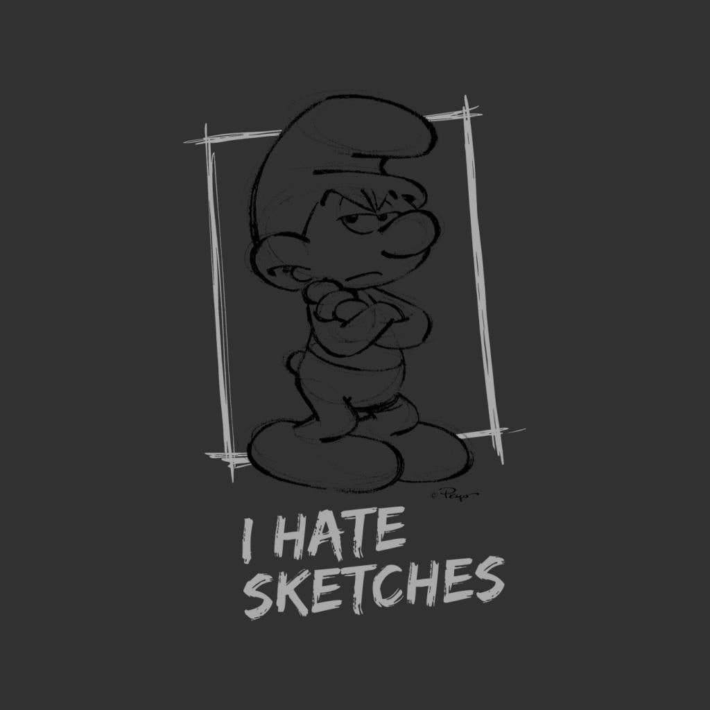 The Smurfs Grouchy I Hate Sketches Men's Hooded Sweatshirt product image 2