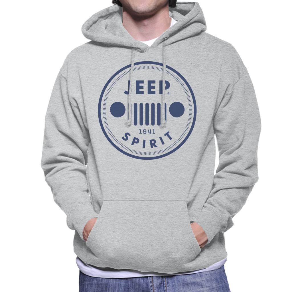 Jeep Spirit 1941 Blue Logo Men's Hooded Sweatshirt product image 1