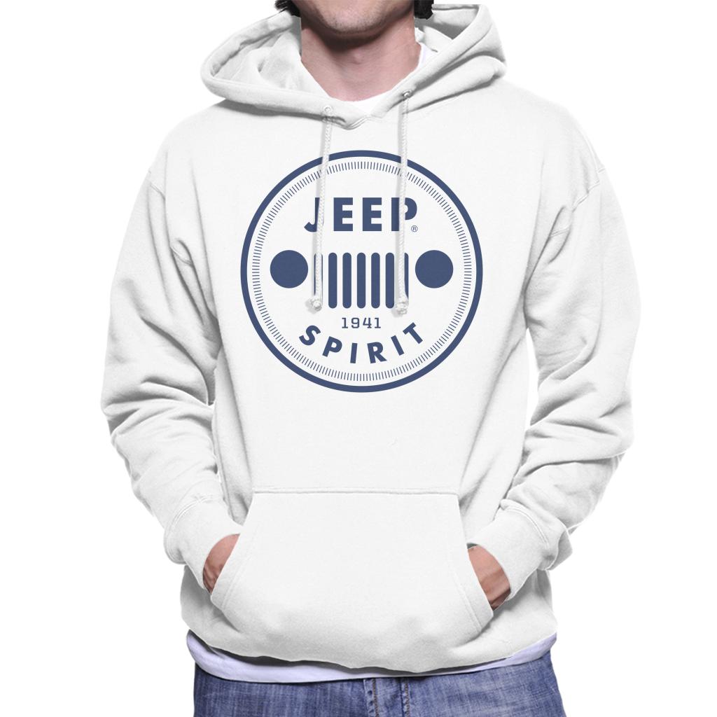 Jeep Spirit 1941 Blue Logo Men's Hooded Sweatshirt product image 4