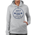 Jeep Spirit 1941 Blue Logo Women's Hooded Sweatshirt product image 1