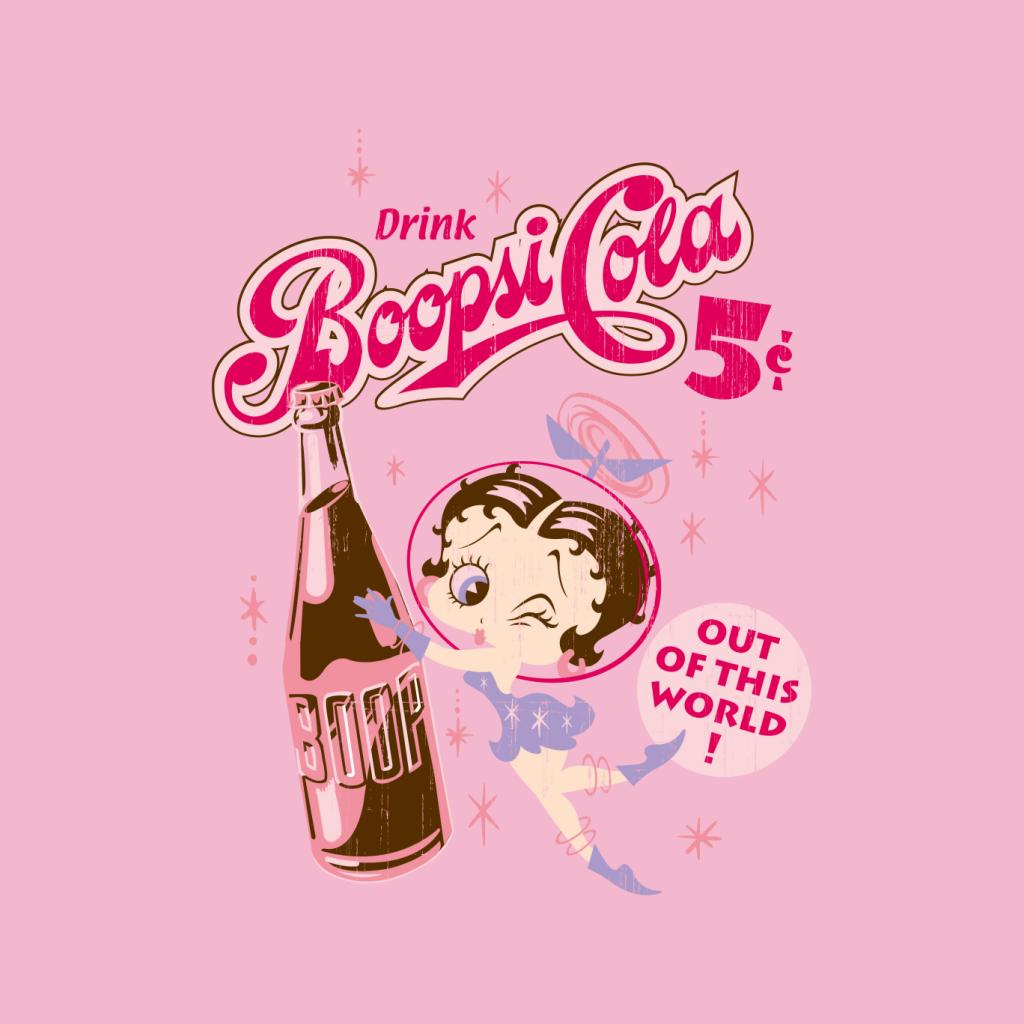 Betty Boop Drink Boopsi Cola Women's Hooded Sweatshirt product image 5