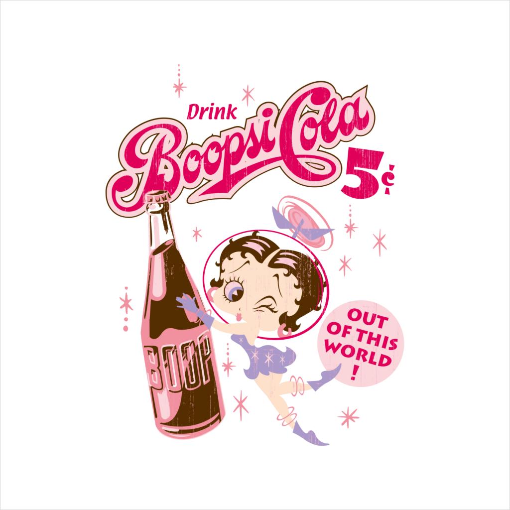 Betty Boop Drink Boopsi Cola Women's Hooded Sweatshirt product image 2
