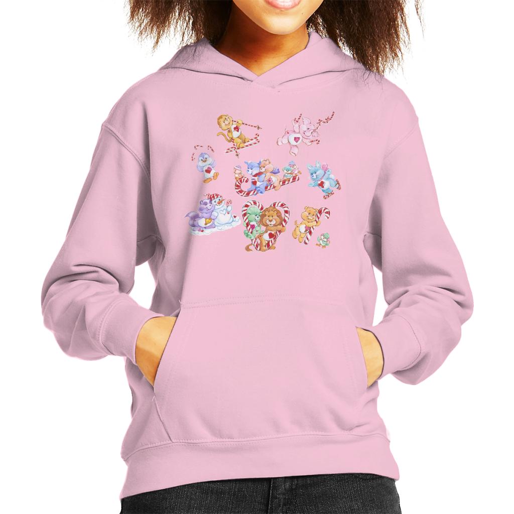 Care Bears Christmas Candy Cane Montage Kids Hooded product image 6
