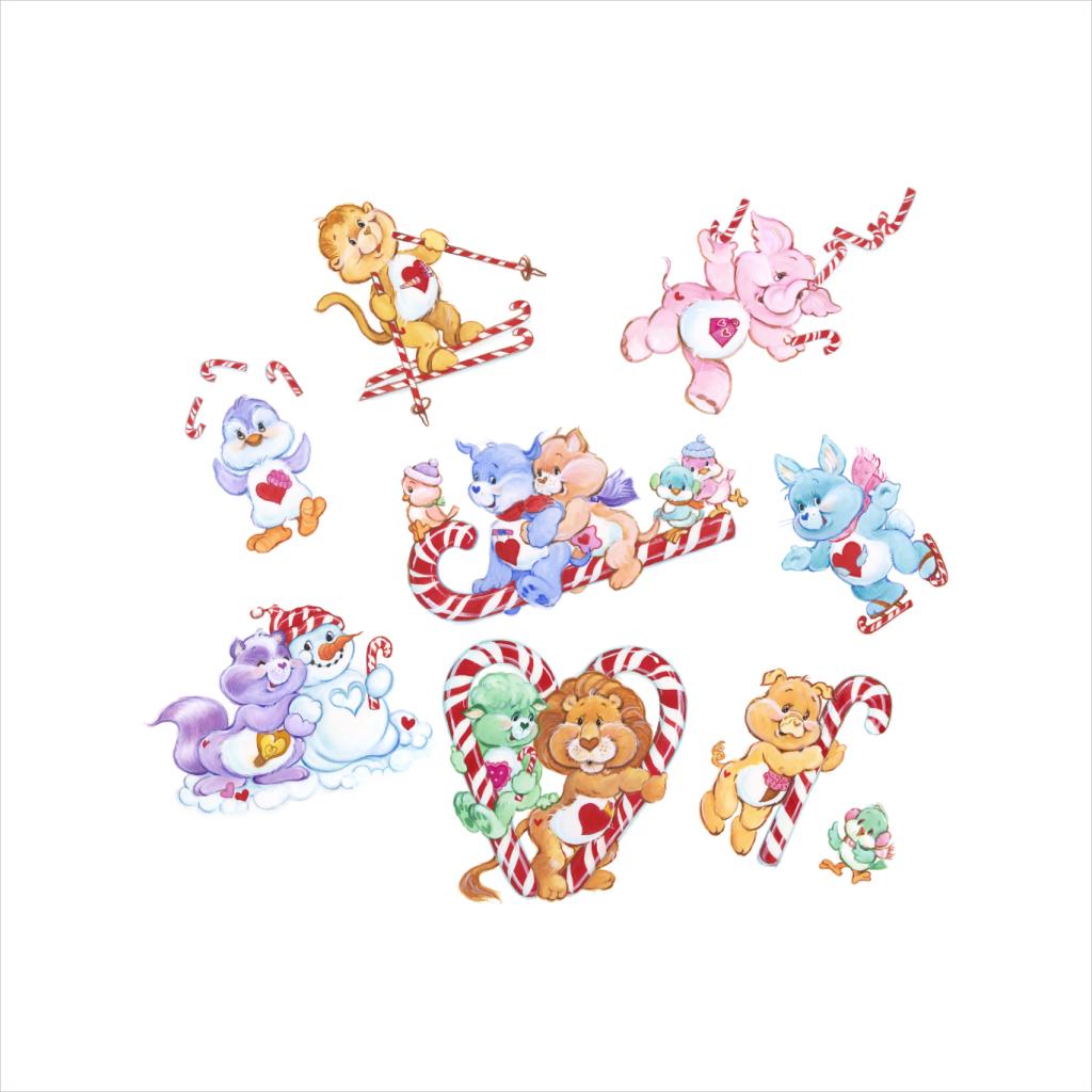 Care Bears Christmas Candy Cane Montage Kids Sweatshirt product image 5