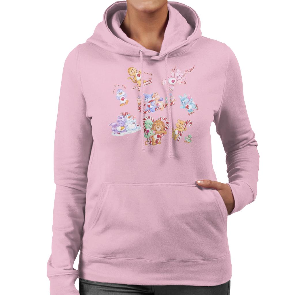 Care Bears Christmas Candy Cane Montage Women's Hooded product image 6