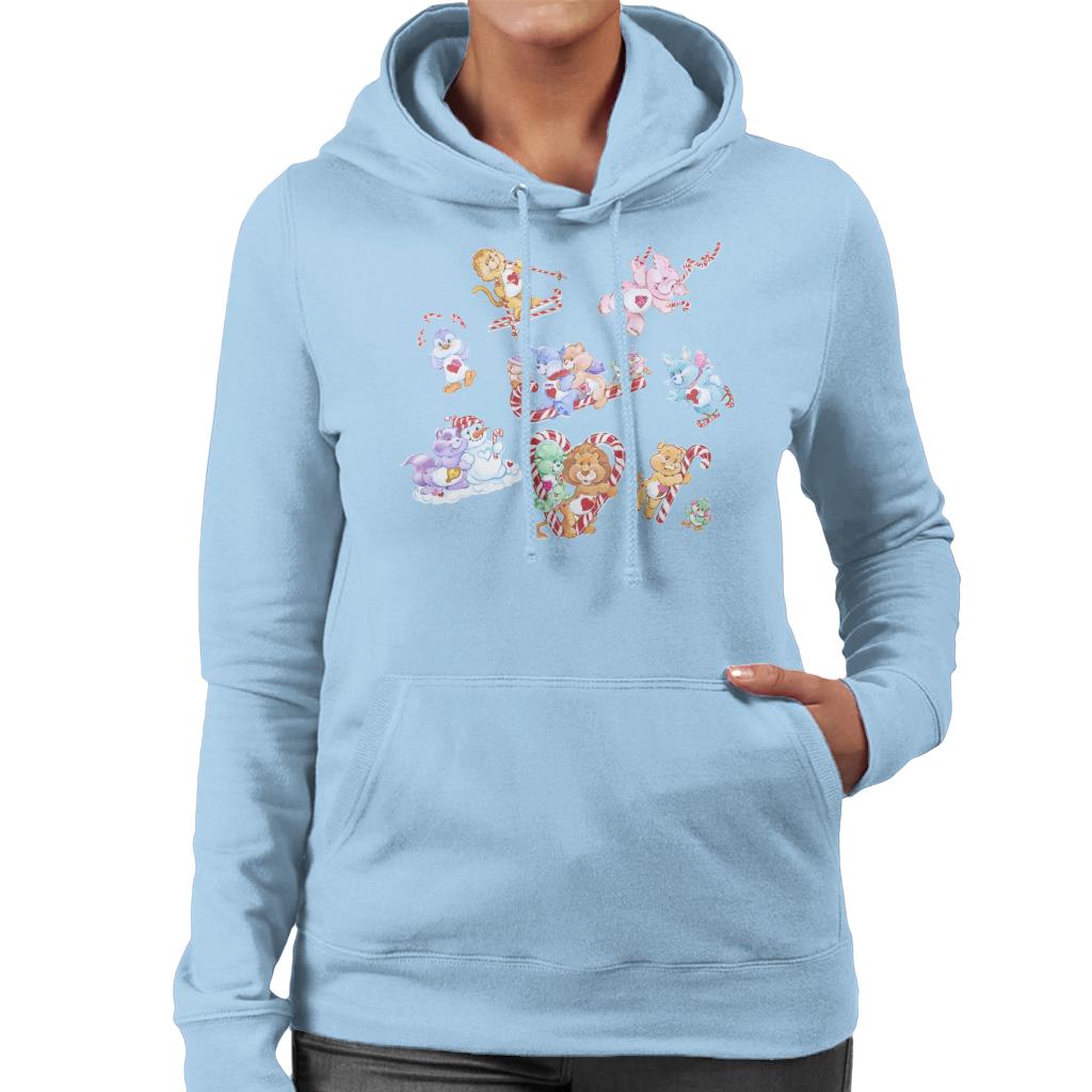 Care Bears Christmas Candy Cane Montage Women's Hooded product image 4