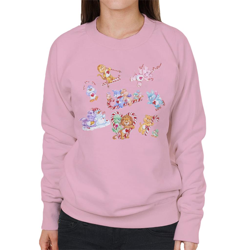 Care Bears Christmas Candy Cane Montage Women's Sweatshirt product image 6