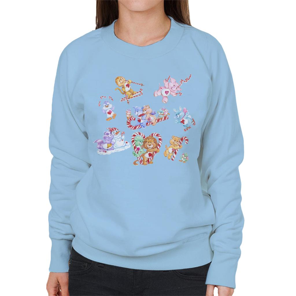 Care Bears Christmas Candy Cane Montage Women's Sweatshirt product image 4