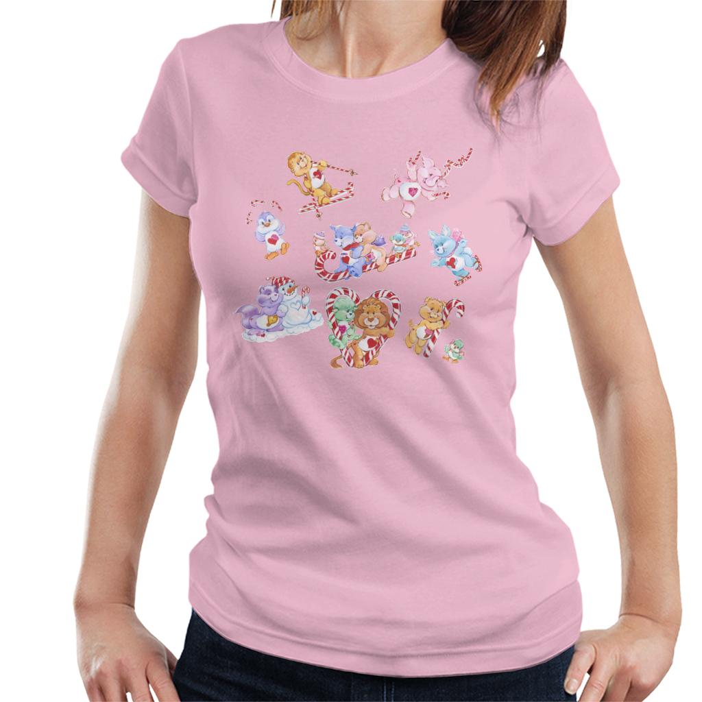 Care Bears Christmas Candy Cane Montage Women's T-Shirt product image 6
