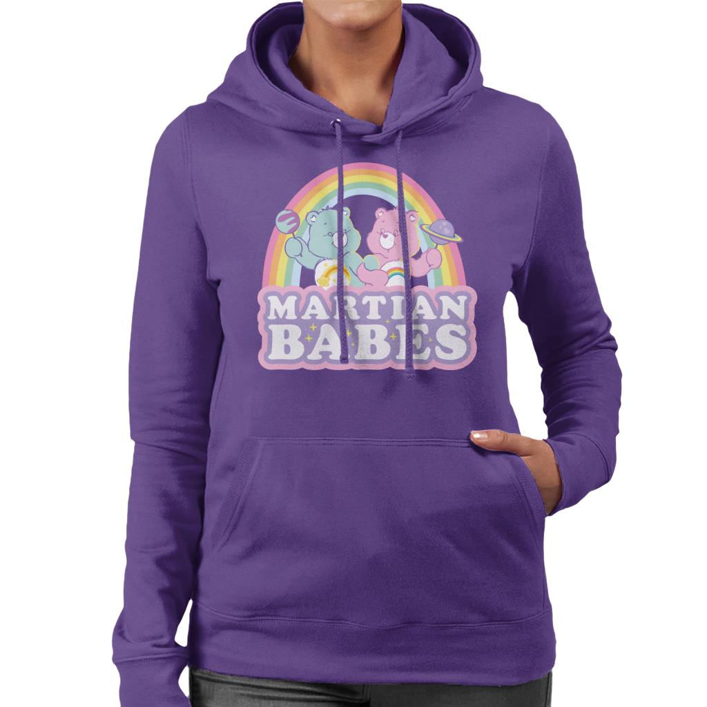 Care Bears Cheer Bear And Wish Martian Babes Women's Hooded product image 3
