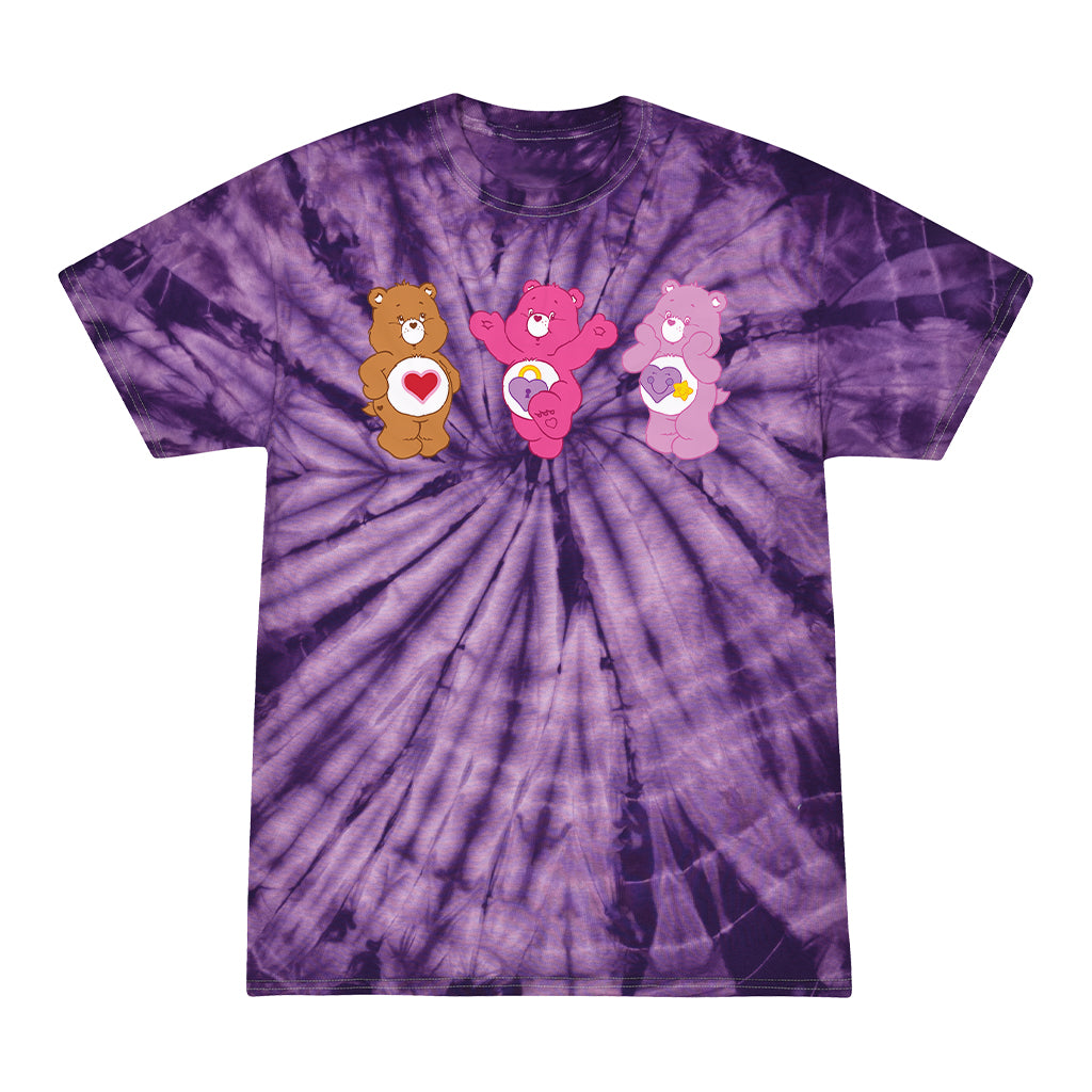 Tenderheart Bear and Friends Tie Dye Kids T-Shirt product image 1
