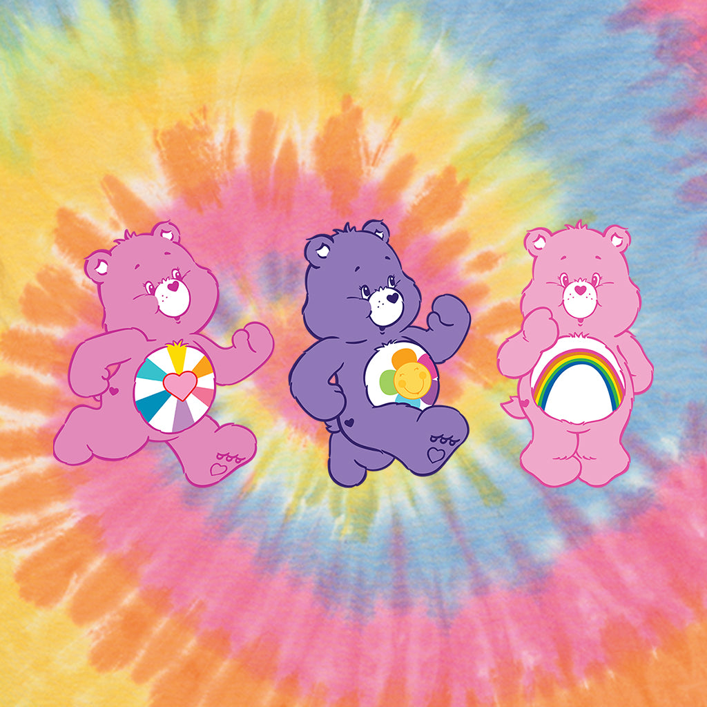 Cheer Bear and Friends Tie Dye Kids T-Shirt product image 5
