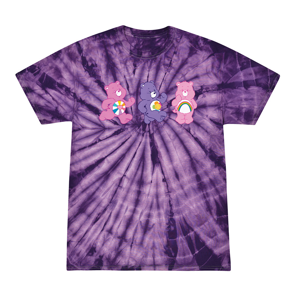 Cheer Bear and Friends Tie Dye Kids T-Shirt product image 6