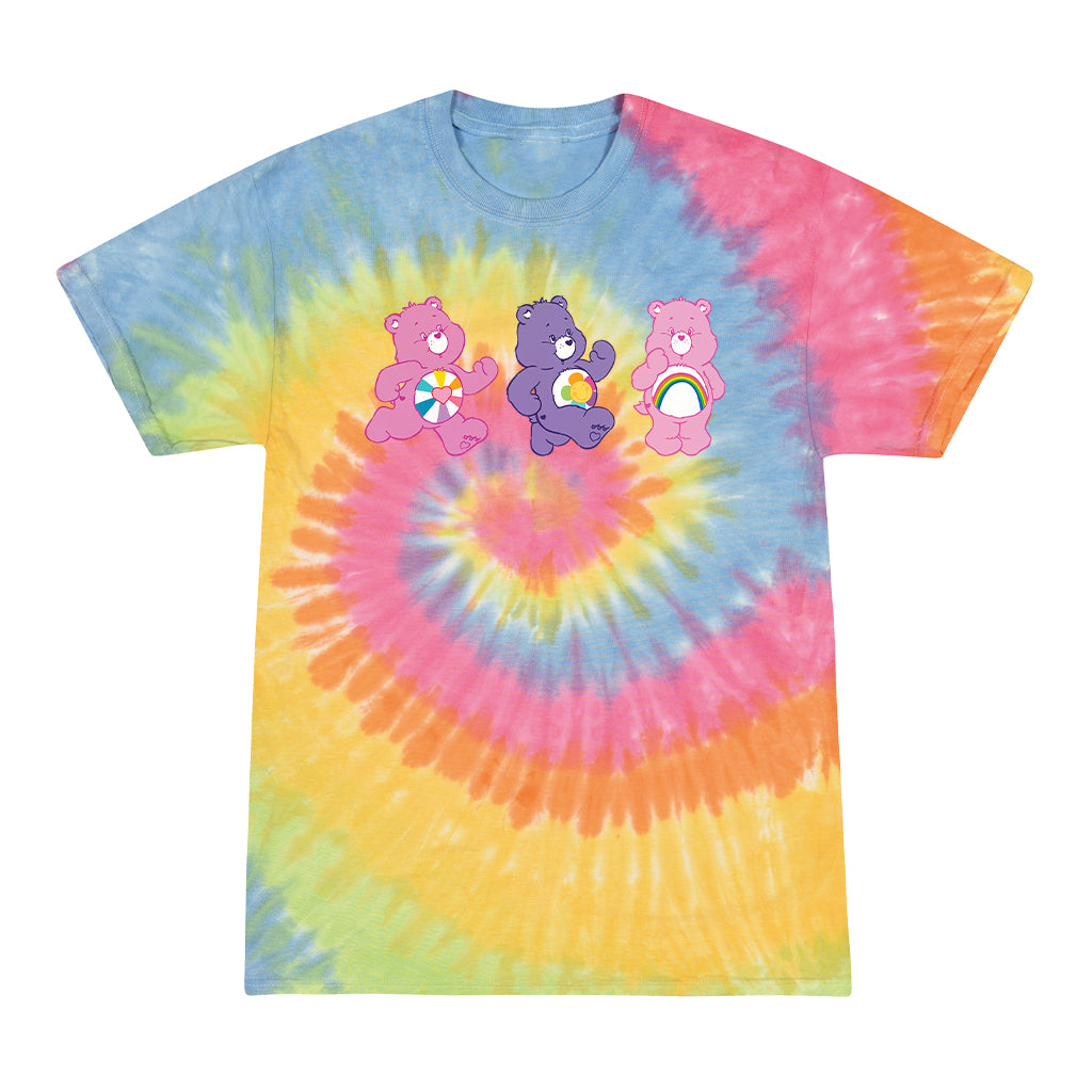 Cheer Bear and Friends Tie Dye Kids T-Shirt product image 4