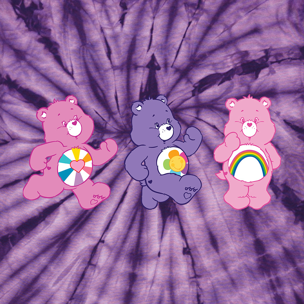 Cheer Bear and Friends Tie Dye Men's T-Shirt product image 7