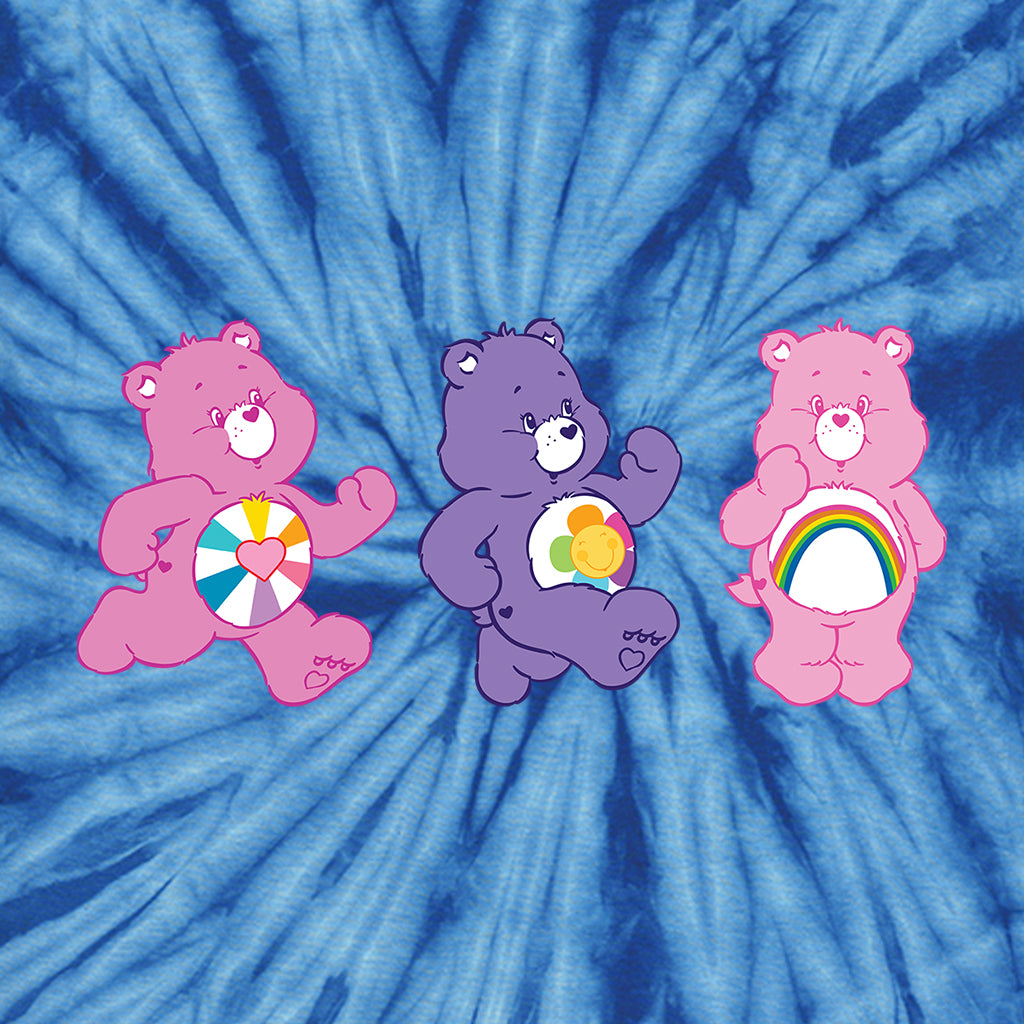 Cheer Bear and Friends Tie Dye Men's T-Shirt product image 5
