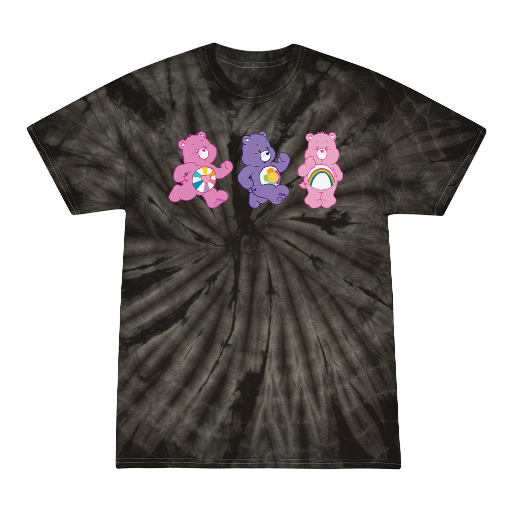 Cheer Bear and Friends Tie Dye Women's T-Shirt product image 8