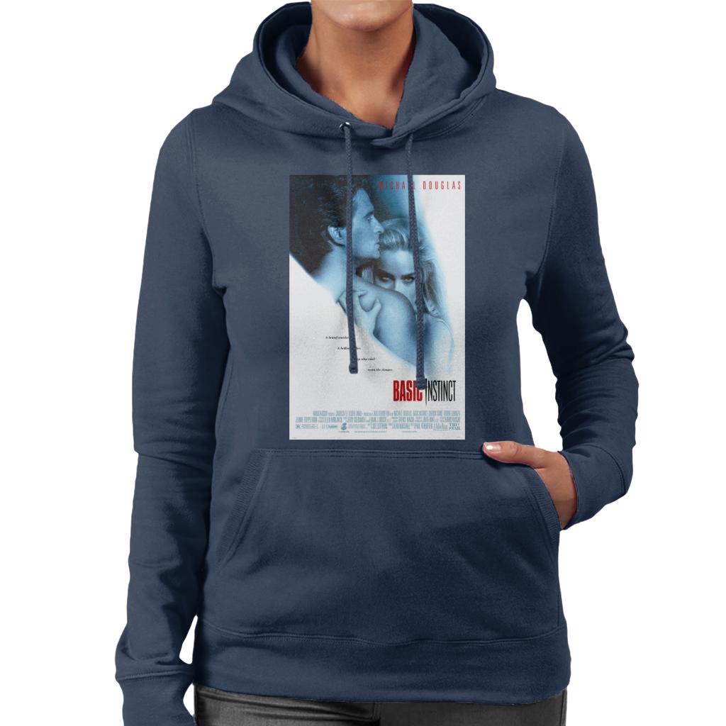 Basic Instinct Resist The Danger Theatrical Poster Women's Hooded Sweatshirt