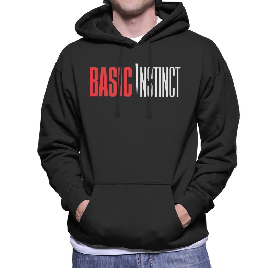 Basic Instinct Red And White Logo Men's Hooded Sweatshirt product image 1