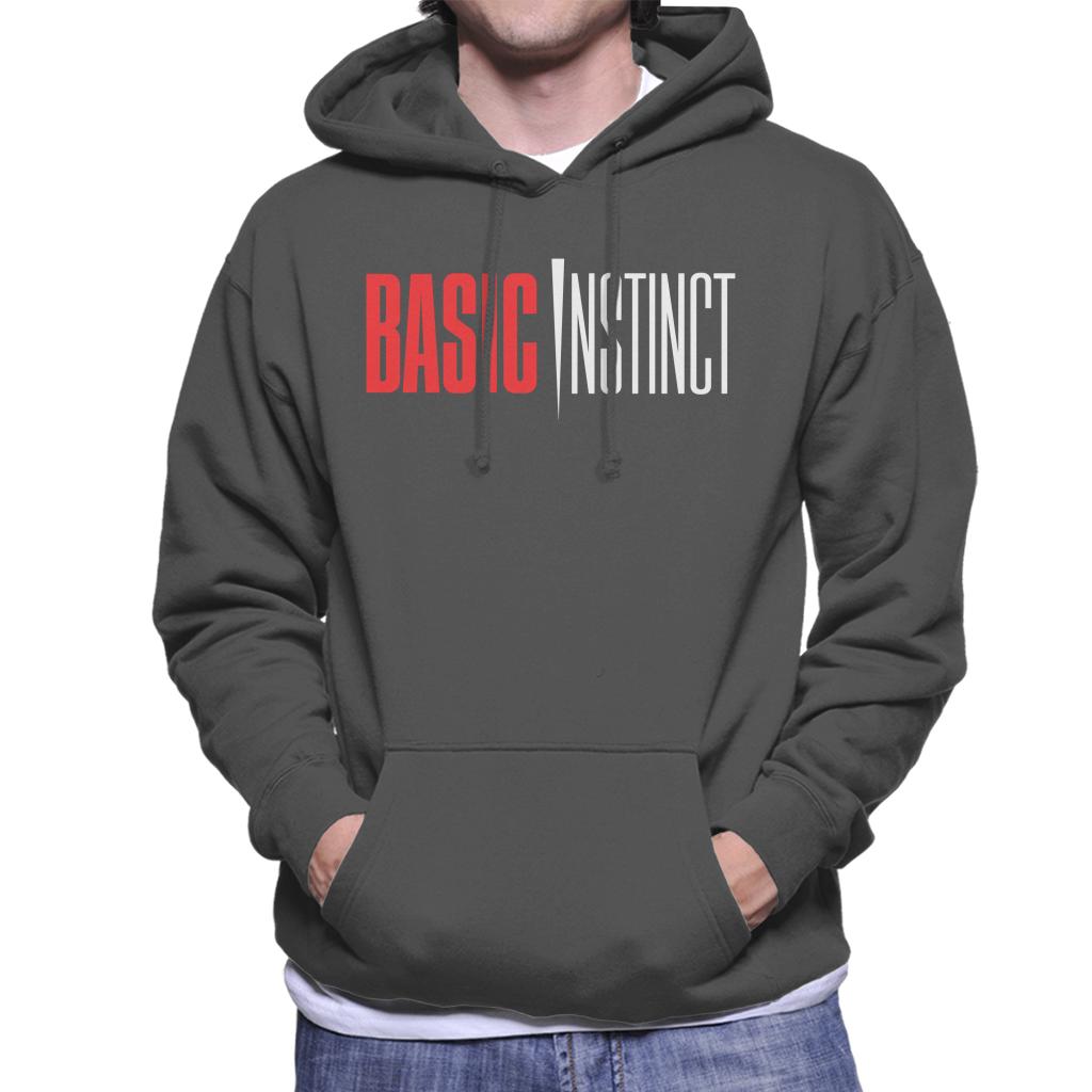 Basic Instinct Red And White Logo Men's Hooded Sweatshirt product image 4